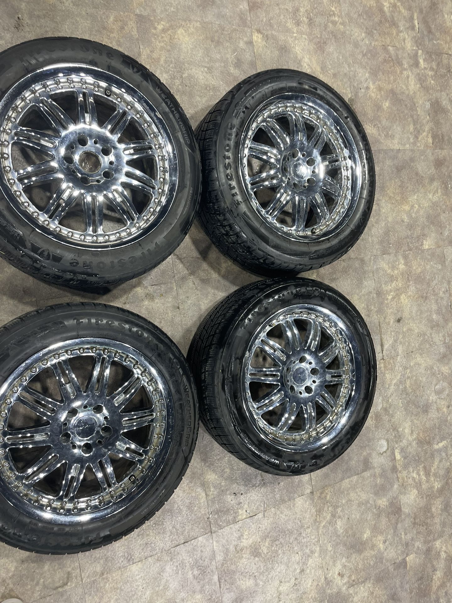 18" Kmc dime wheels and tires