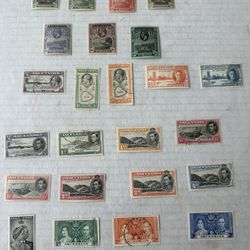 Ascension Old Stamp Collection Of 24 Stamps 