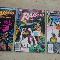  1981 Marvel Comics Raiders of the Lost Ark 1 September 2 October 3 November.   