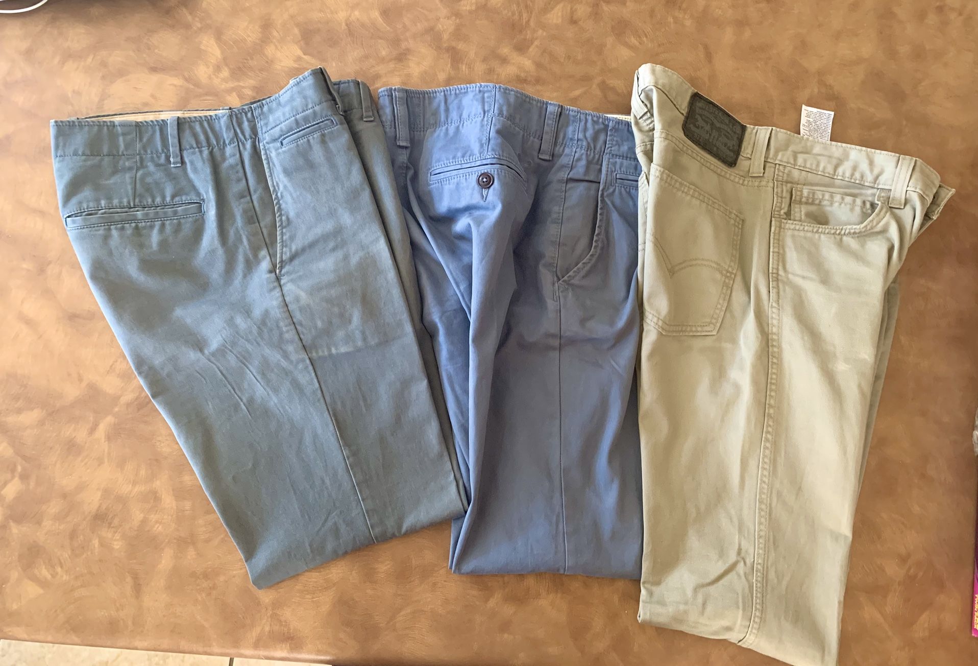 Three Pairs Of Men’s Pants (30x32)