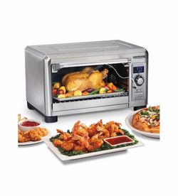Digital Toaster Oven Air Fryer Combo, 1500W, Fits 12" Pizza 6 Slice Capacity, Temperature Probe, Stainless Steel (31243)