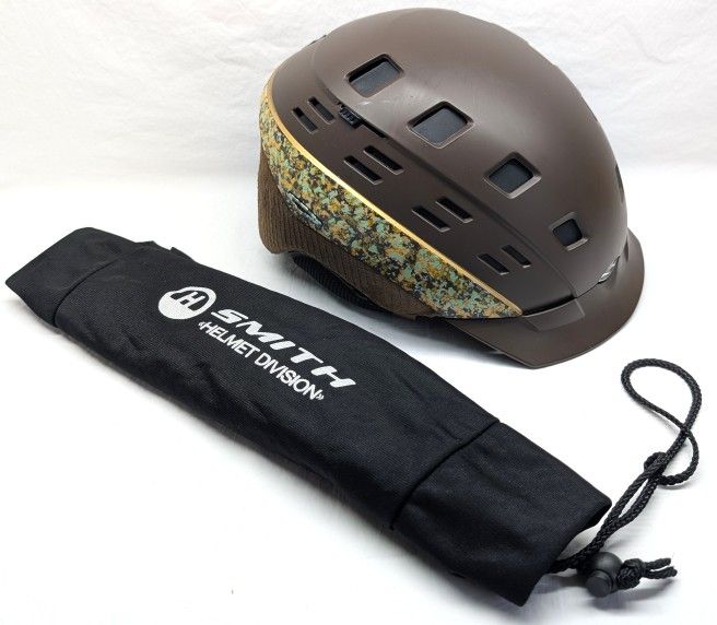 Smith Snowboarding Helmet - Size M - Brown w/ Gold - Used