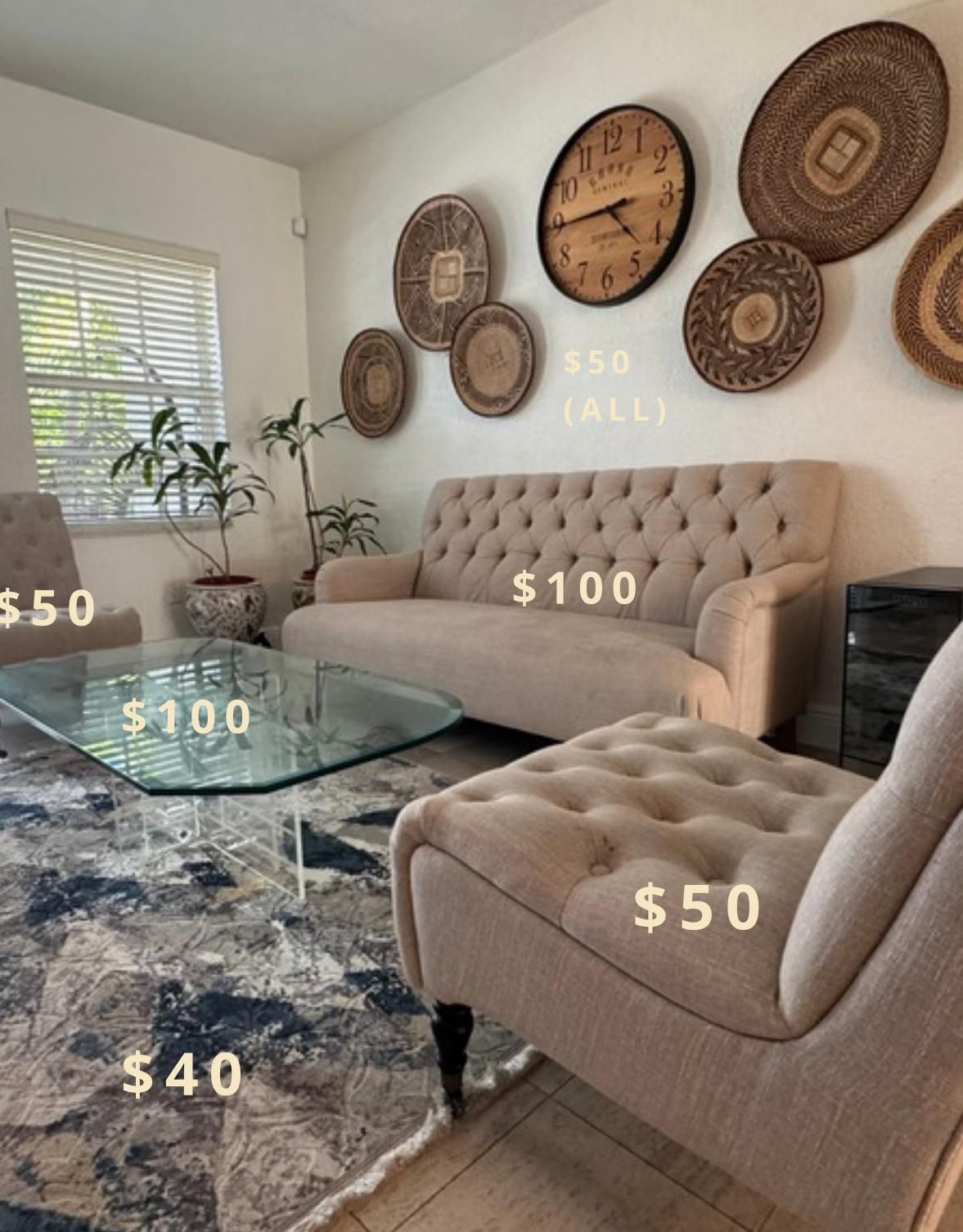 Glass Coffee Table For Sale