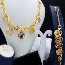 Jewellery Set Plated 21 K
