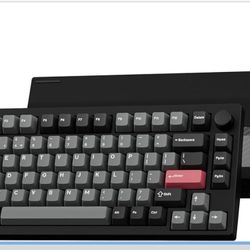 LEMOKEY P1 Pro Wireless Custom Mechanical Keyboard, Full Aluminum 2.4 GHz Bluetooth RGB Backlit 75% Layout with Hot-swappable KEYCHRON Super Brown Swi