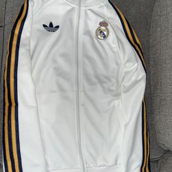 Real Madrid White Jacket Sizes S Mens 