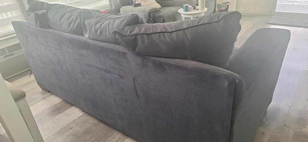 Sofa And Double Recliner.