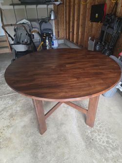 48" Round Mango wood table