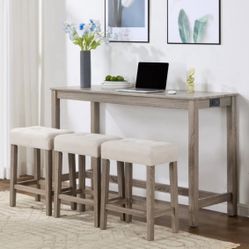 Counter Height Table w/ 3 Matching Stools