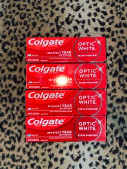 4🔥Colgate optic white toothpaste all 4 for $10 firm on price