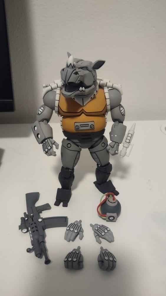 Neca Tmnt Robot Rocksteady 7 Inch Figure