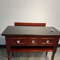 Professional Salon Station & Matching Mirror 