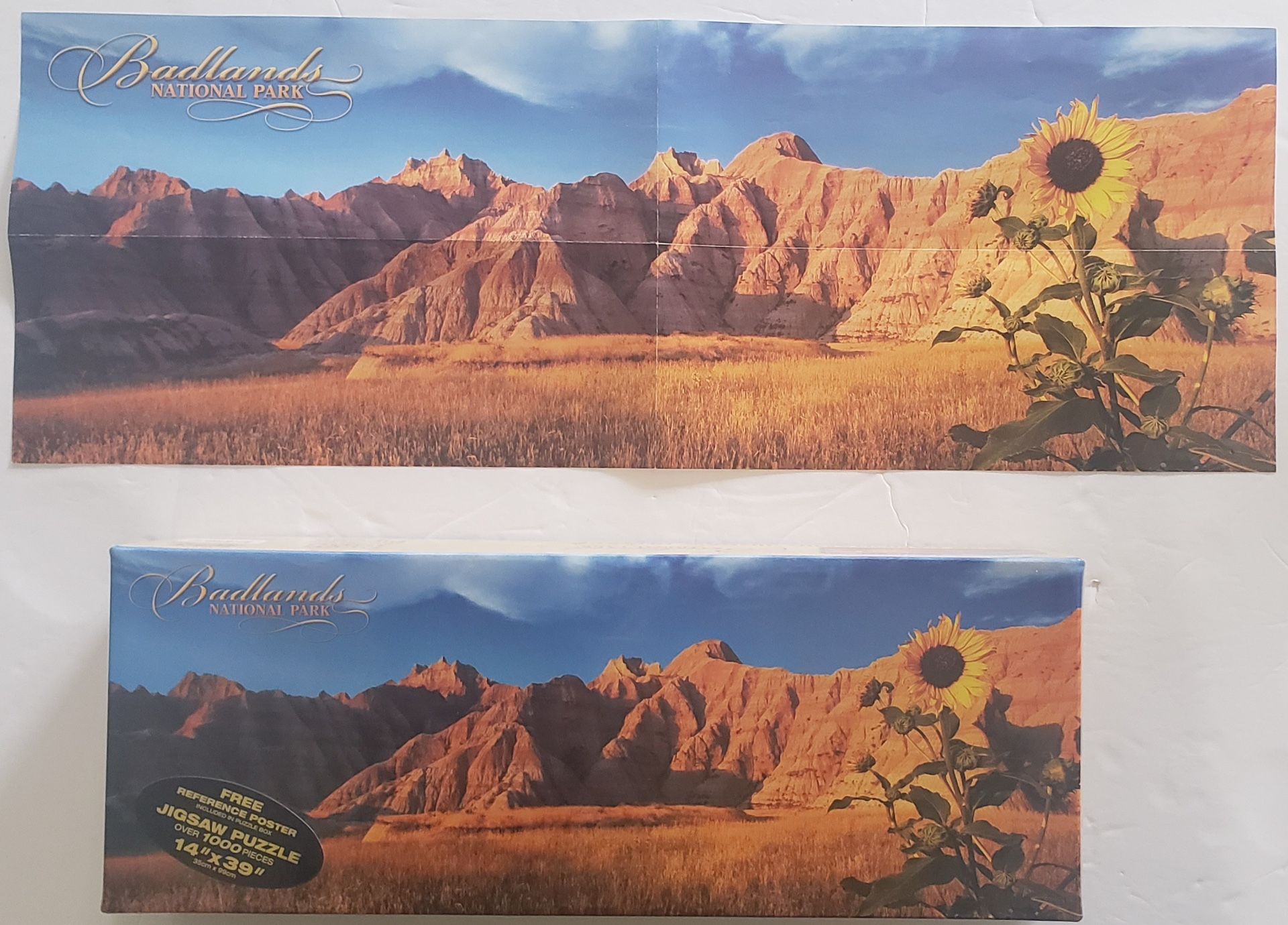 Badlands National Park Puzzle 1000 pieces with Poster