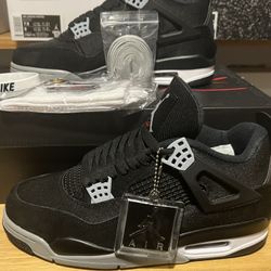 Jordan 4 Retro SE Black Canvas 