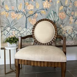 Oval Back Accent Chair