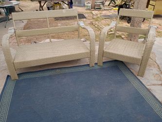 2 GARDEN CHAIRS.