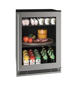 U-LINE Refrigerator Mini Fridge UHRE124SG01A 01827 .