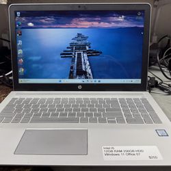 Hp i5 laptop 8 gb ram 256 gb hdd ssd windows 11 office 07