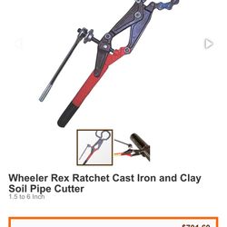 Cast Iron & Clay Pipe Cutter 