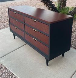 Vintage MCM United Furniture 6 Drawer Dresser
