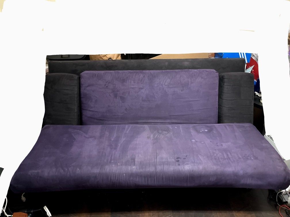 Purple Futon In Good Condition