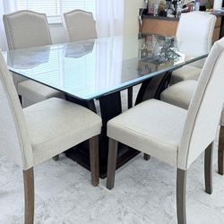 Glass Dining Table 