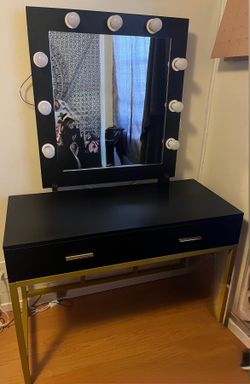 Black & Gold Vanity