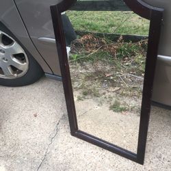 Vintage wood 3 foot mirror very nice only $25 firm
