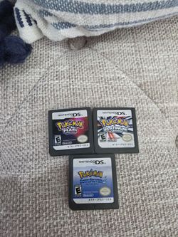 Nintendo DS Pokemon Pearl, Platinum, and SoulSilver Games