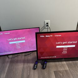 2, 28in Roku TV’s