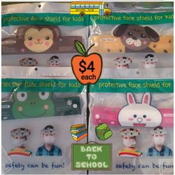 Brand new Kids and Adults face shields . special discount: $3 each