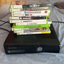 Xbox 360 With 11 Games 