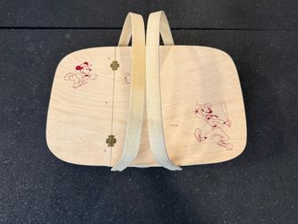 Disney Channel Mickey Mouse Wooden Picnic Basket