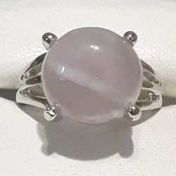 Noble Sterling Silver Moonstone Ring. 