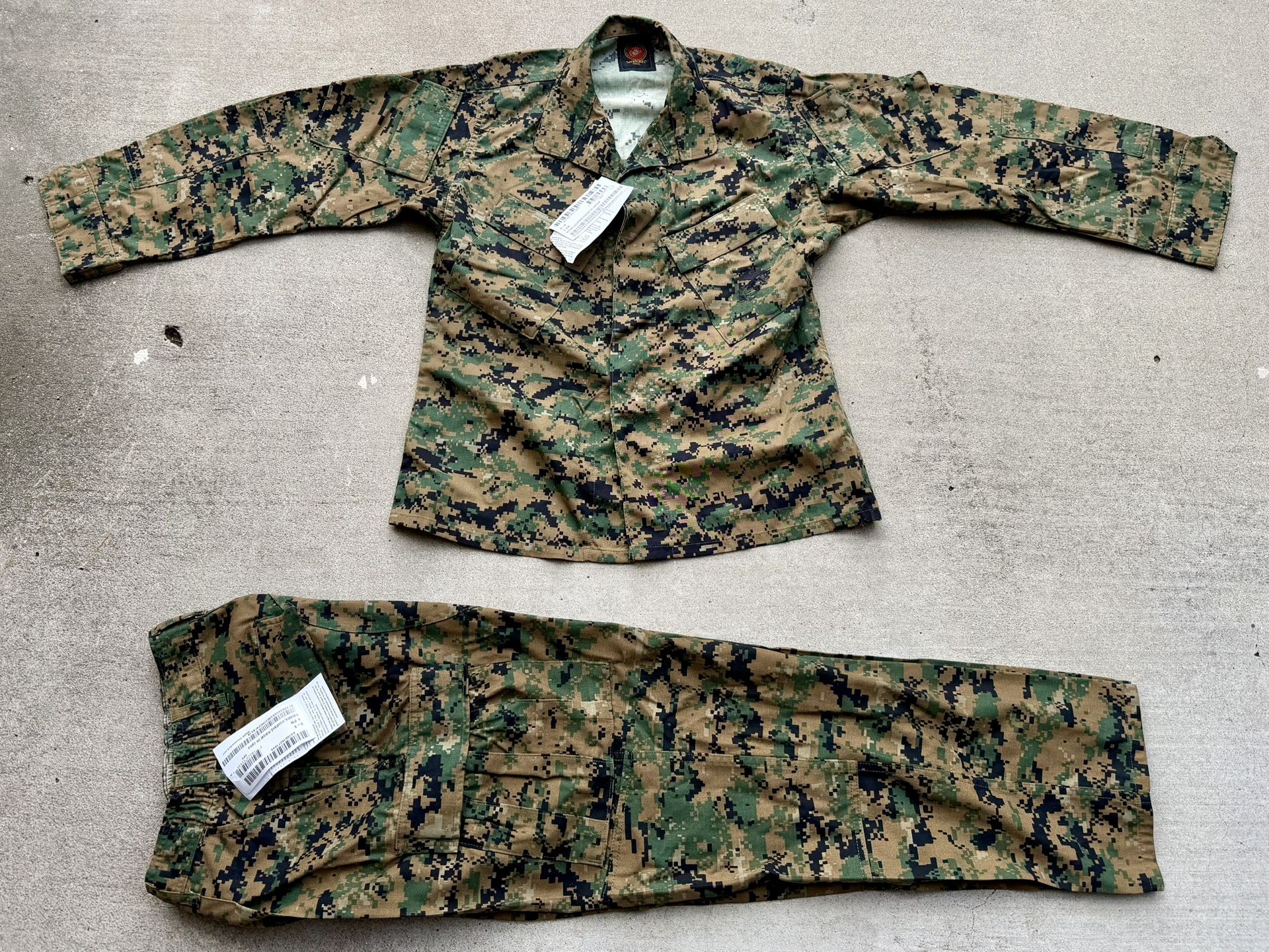 USMC Woodland Cammie, Blouse & Trousers (Top & Bottom)