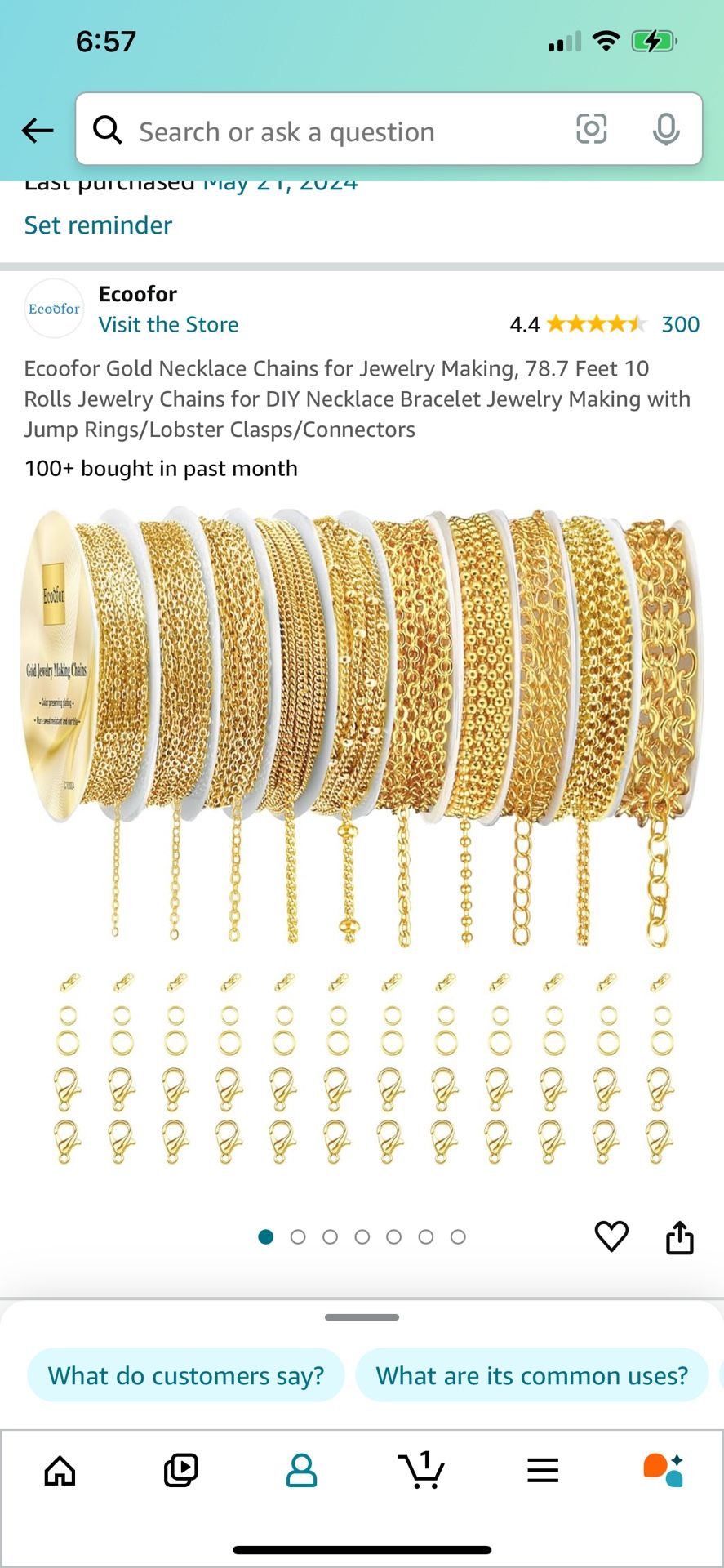 Brand New 10 Rolls Of Gold Plated Chains
