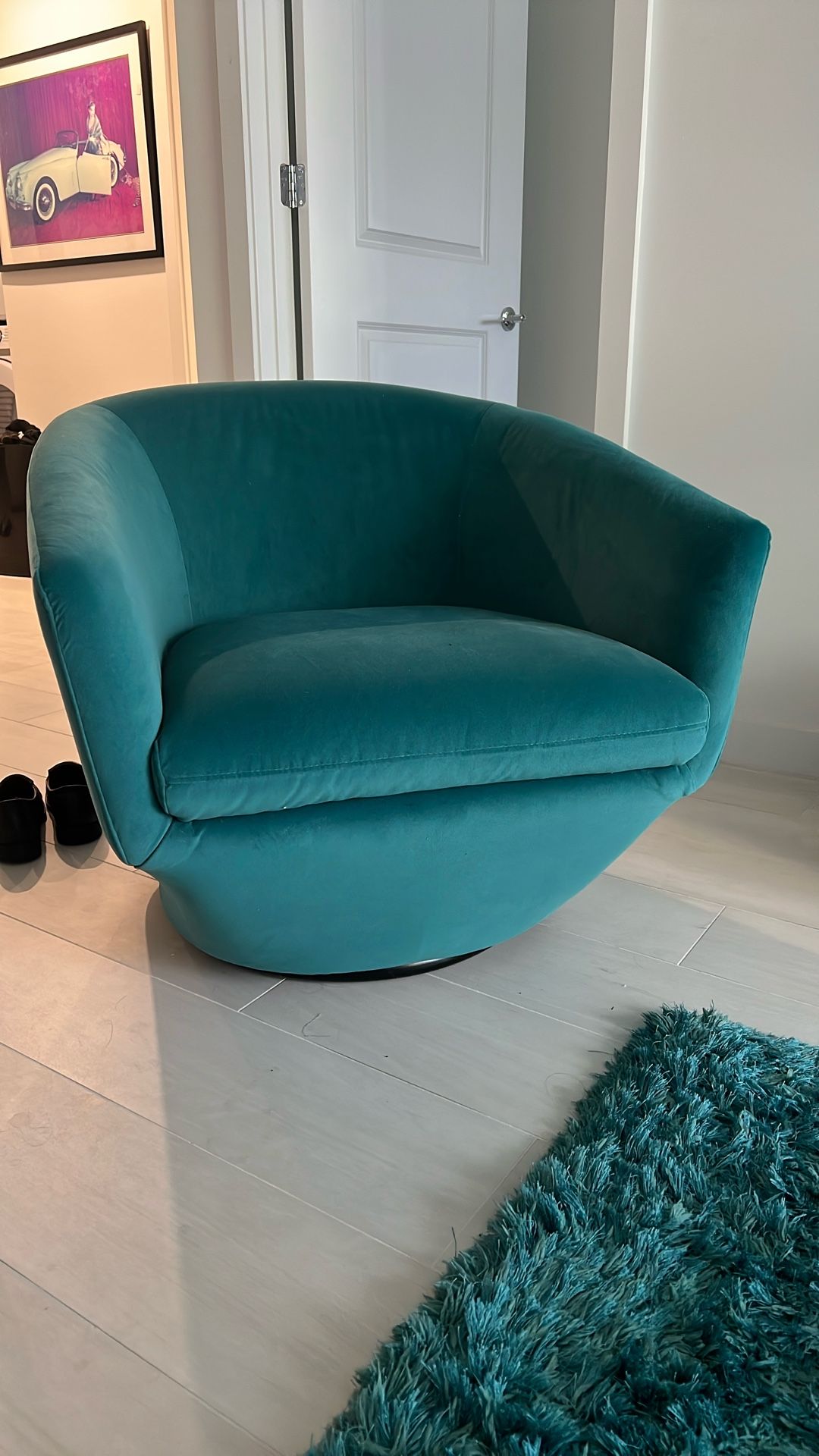 Teal Sofa 