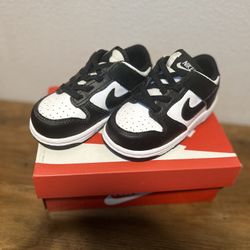 White And Black Nike Dunk Low Toddler Size 7C