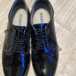 Bates Men's High Gloss Oxford Dress Shoes Black Size 11 REDUCED $7