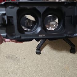 Black VR Headset with Dual Lenses