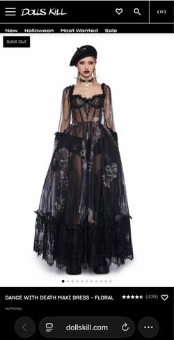 Dolls Kill Black Dress XXS Halloween