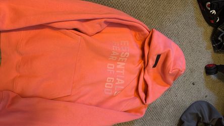 coral essentials hoodie medium