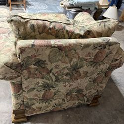 Oversized Chair With Foot Stool