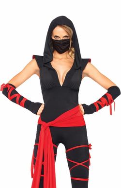 Leg Avenue Women's 4 Pc Deadly Ninja Costume - M