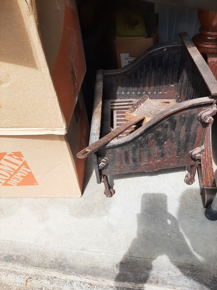 Cast Iron Fire Box w/ Shovel Stools Door Stops Furniture Tools More