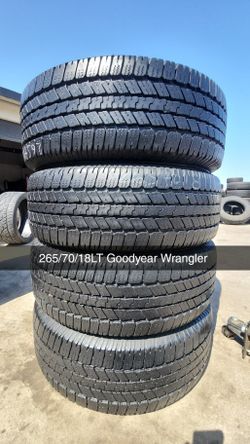 265/70/18LT Goodyear Wrangler 250$
