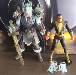 DC Universe Black Adam  and Baf. Frost  King Action Figure Lot of 2 Figures.
