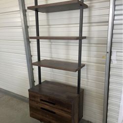 Modern Shelves With Cabinet 