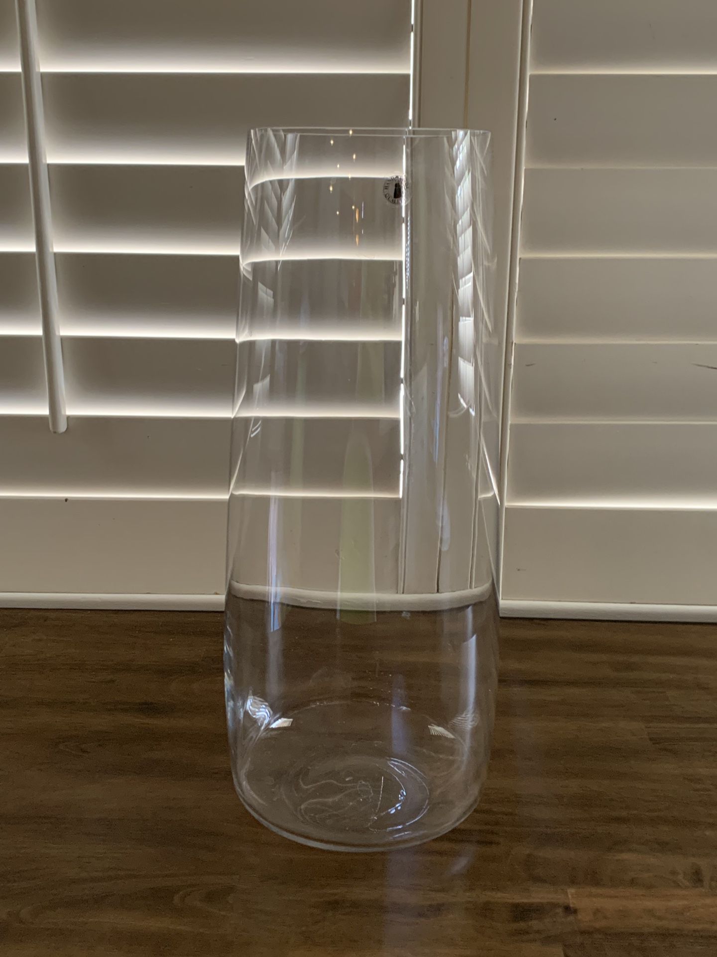 Ikea tall glass transparent flower vase decoration display jar