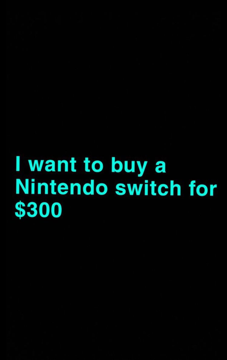 I want to buy a Nintendo switch
